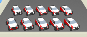 From the back-left:<br />Citroen C3, Ford Fiesta, Hyundai i20 N, Mitsubishi Mirage, Opel Corsa<br /><br />From the front-left:<br />Peugeot 208, Proton Iriz, Skoda Fabia, Toyota Yaris, Volkswagen Polo GTI