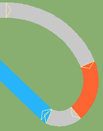 3 arcs with decreasing radius